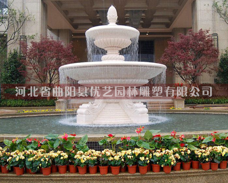 天然大理石高檔景觀噴泉 工廠直銷 精品室外大型流水石雕噴泉水景